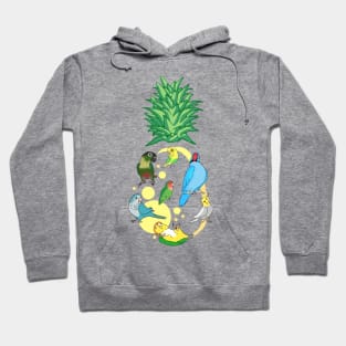 Pineapple Parrots Pattern Hoodie